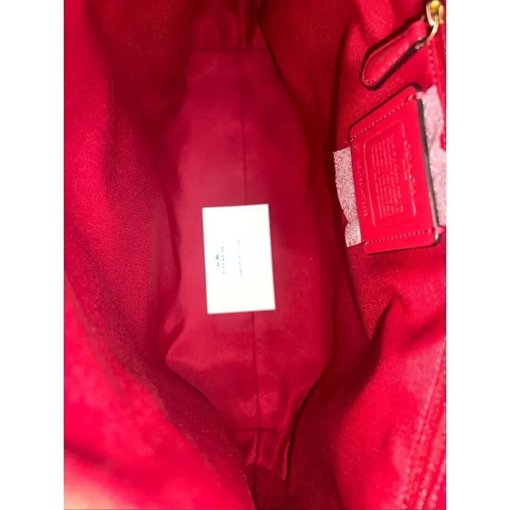 ➡️Coach Marlon Shoulder/Crossbody Handbag Sig Canvas Pebbled Leather F79993 $428 - Picture 7 of 8